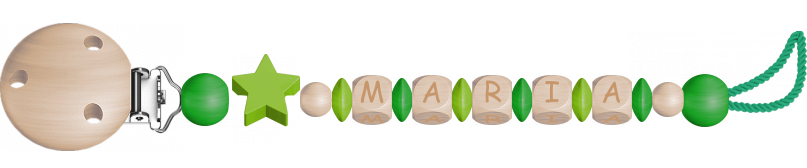 personalisierte Schnullerkette