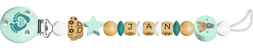 personalisierte Schnullerkette