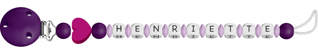 personalisierte Schnullerkette