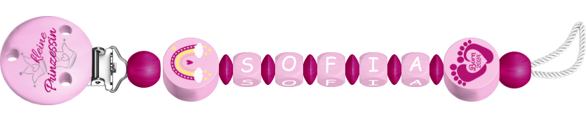 personalisierte Schnullerkette
