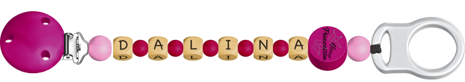 personalisierte Schnullerkette