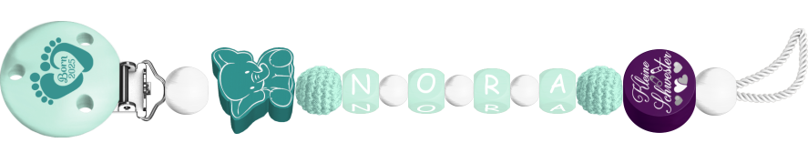 personalisierte Schnullerkette