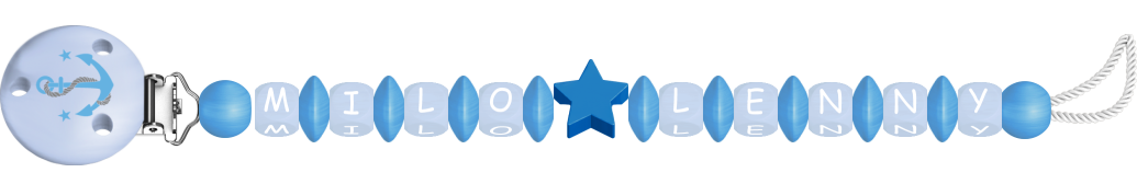 personalisierte Schnullerkette