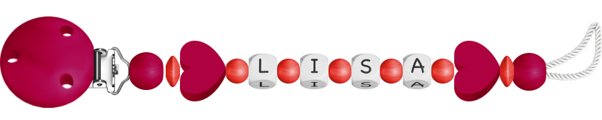 personalisierte Schnullerkette