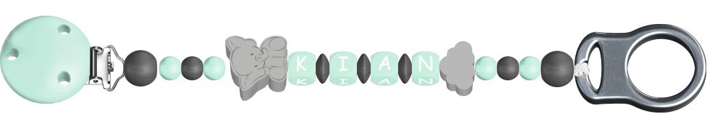 personalisierte Schnullerkette