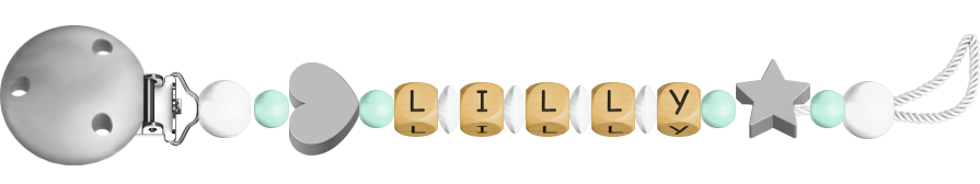personalisierte Schnullerkette