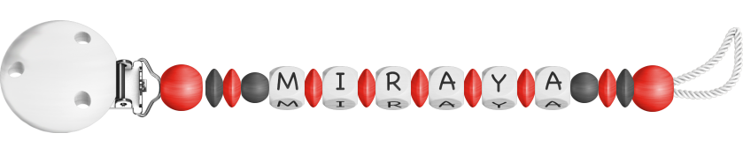 personalisierte Schnullerkette