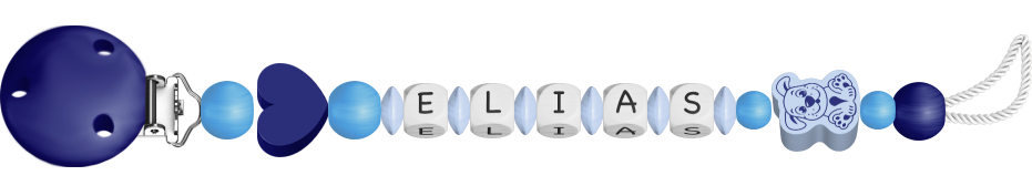 personalisierte Schnullerkette