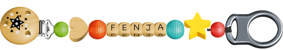 personalisierte Schnullerkette