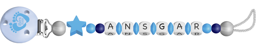 personalisierte Schnullerkette