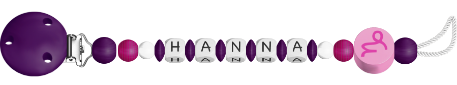 personalisierte Schnullerkette