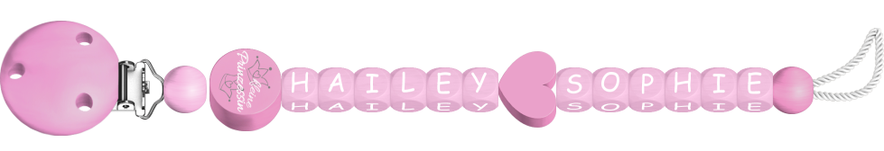 personalisierte Schnullerkette